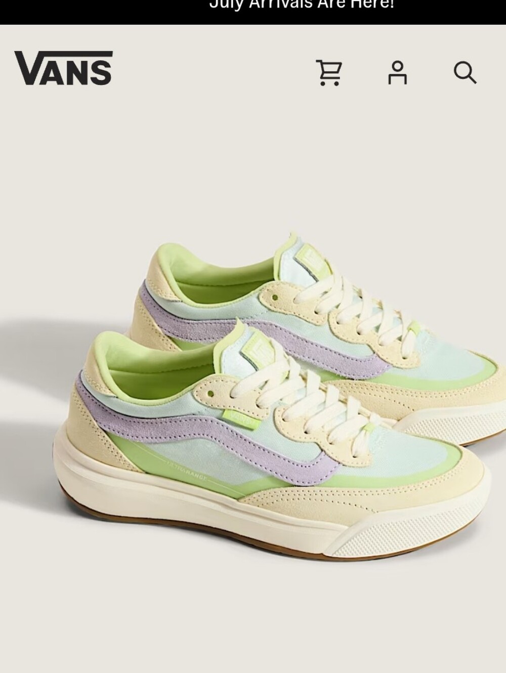 Vans Off The Wall UltraRange 2.0 Low Top Sneakers Unisex Women 8/Men 6.5